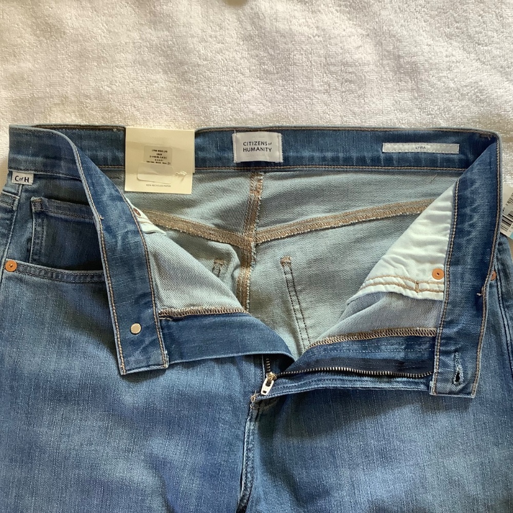 Citizens of Humanity Lyra High Rise Ankle Wide Leg Jeans Bhodi SZ 31 - Picture 12 of 16